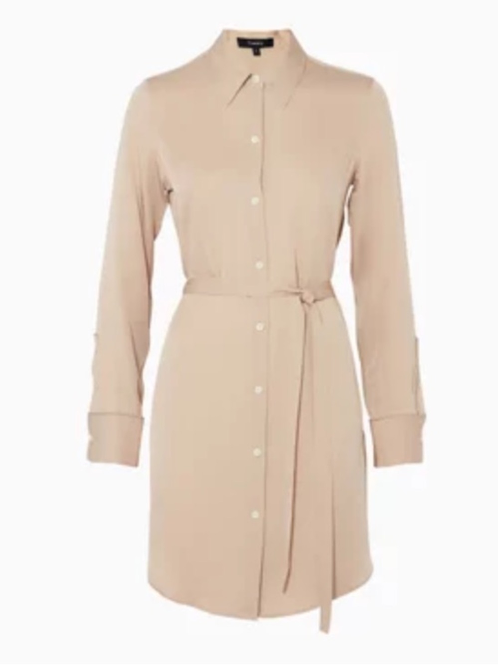 Theory silk shirt dress, Petite - Picture 4 of 10